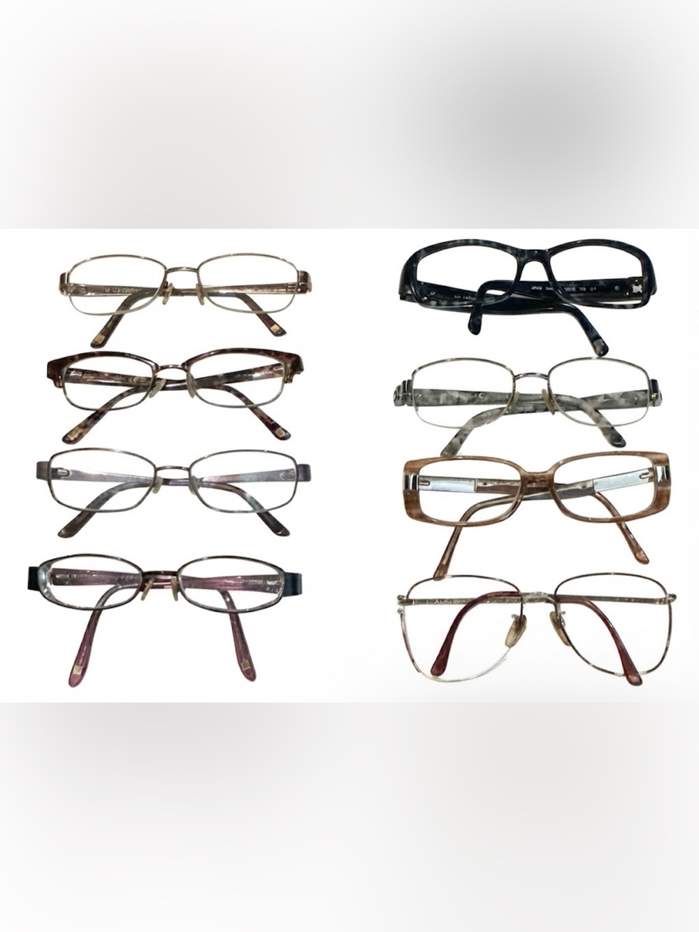 8 pair lot authentic Liz Claiborne prescription designer eyeglasses frames